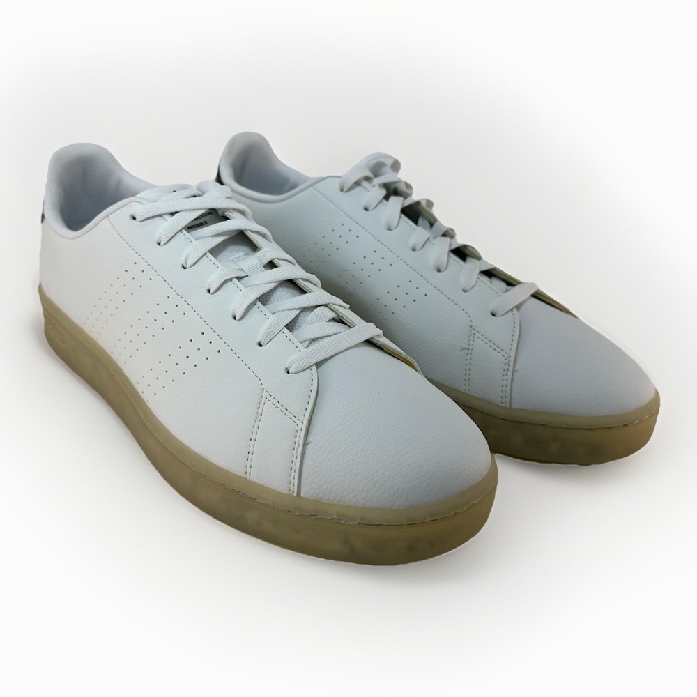 Adidas Advantage White Sneakers FY6033 Men's Size 13 Clean Casual Shoes